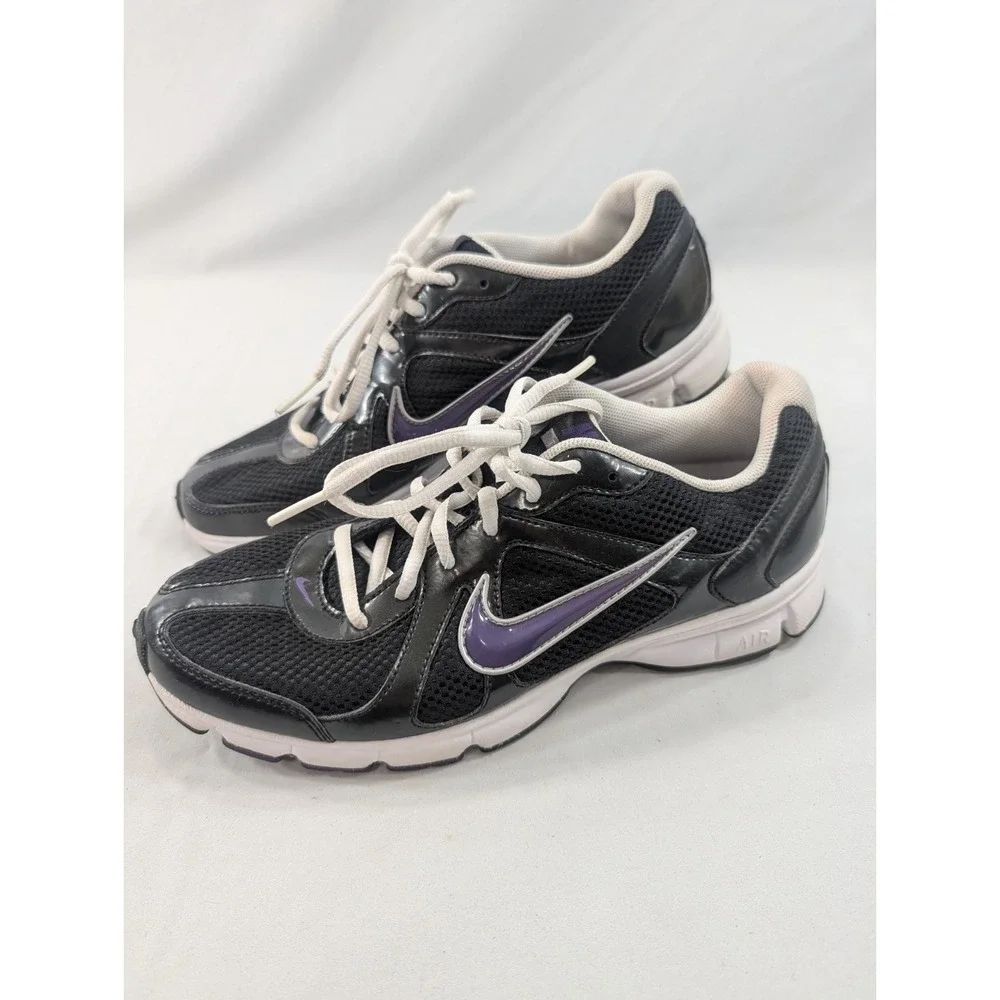 Nike Womens Air Track Star 3 398544-011 US 9 Black.Purple Excellent